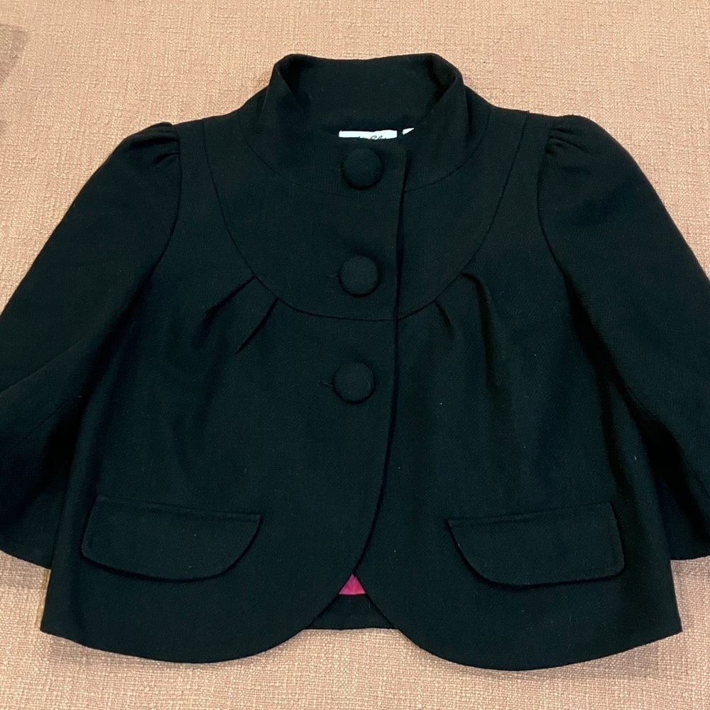 Miss Shop size 6 wm’s mod 1960’s vintage style wool blend Blazer / Pink Lining